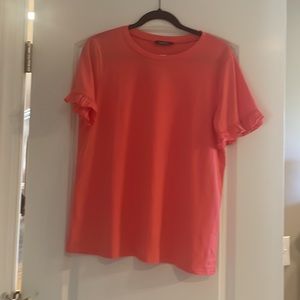 PRETTYGARDEN Women's Short Sleeve Casual T Shirts Summer Ruffle